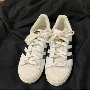 Adidas Superstar White with Black Stripes